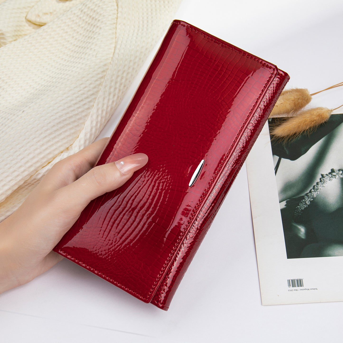 Women's High-grade Clutch Genuine Leather First Layer Ladies Wallets