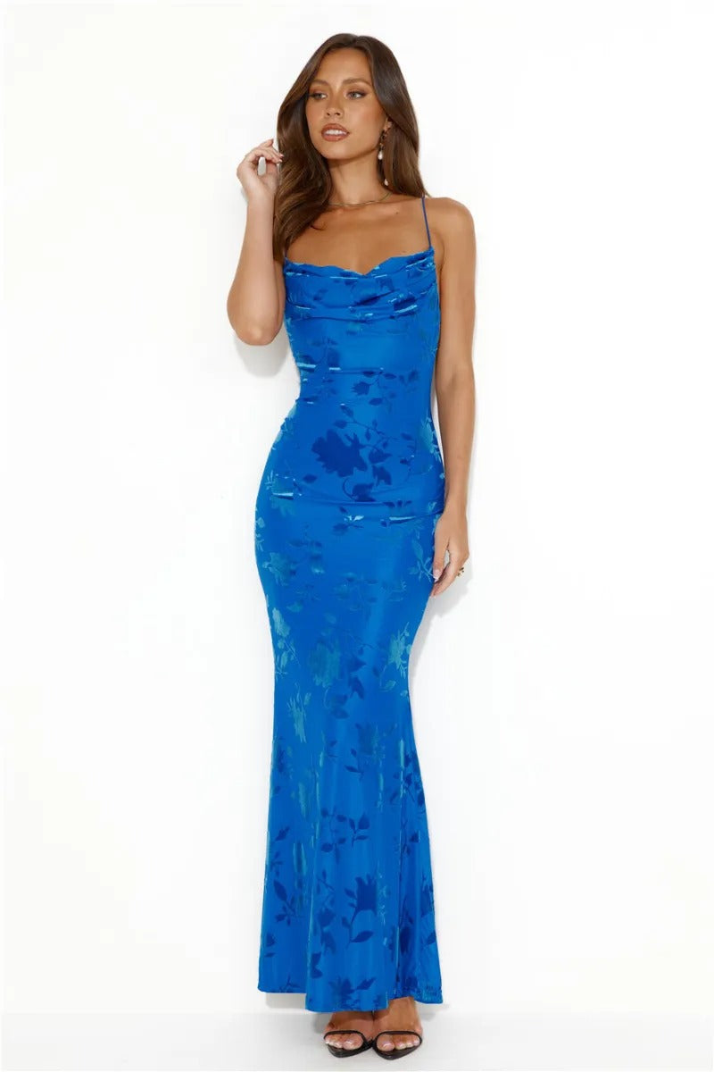 Blue Dress Casual Elegant Summer Private Dresses