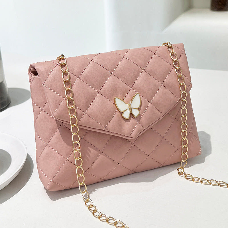 Women's Trendy Embroidered Butterfly Decoration Korean Shoulder Bags