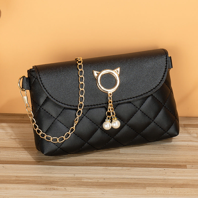 Charming Glamorous Fashion Simple Pearl Embroidered Crossbody Bags