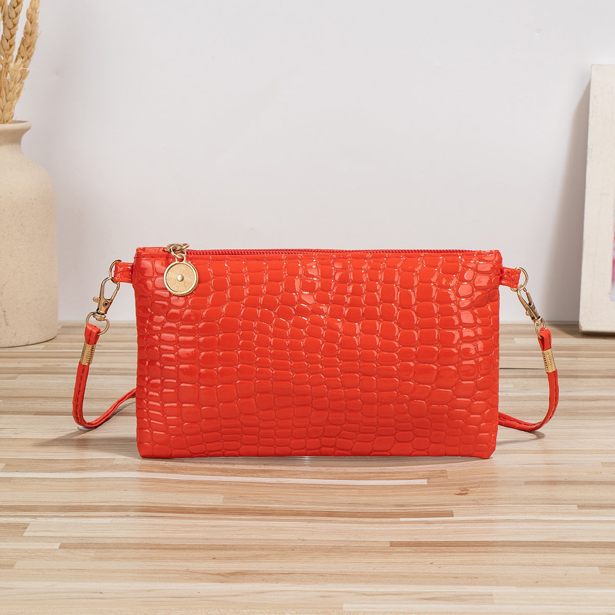 Crocodile Pattern Clutch Mini Female Mobile Crossbody Bags
