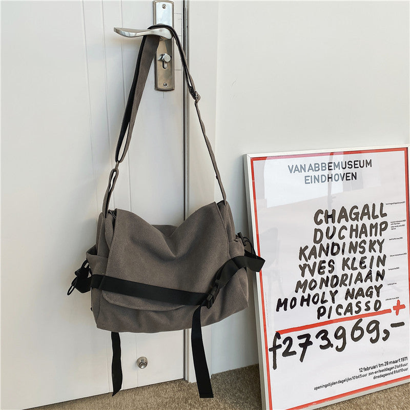 Men's Canvas Large Capacity Simple Book Boys Bags