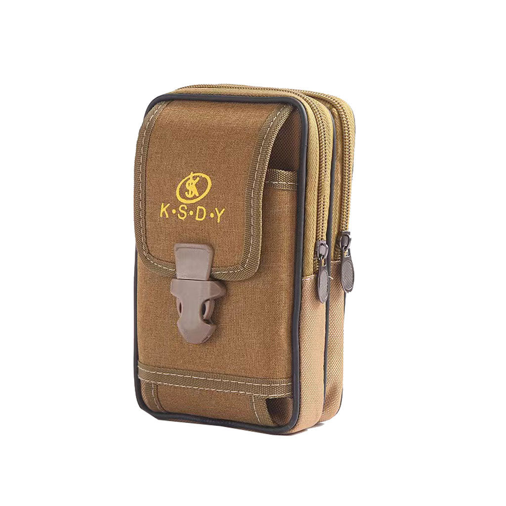 Men's Construction Site Pannier Canvas Mobile Horizontal Bags