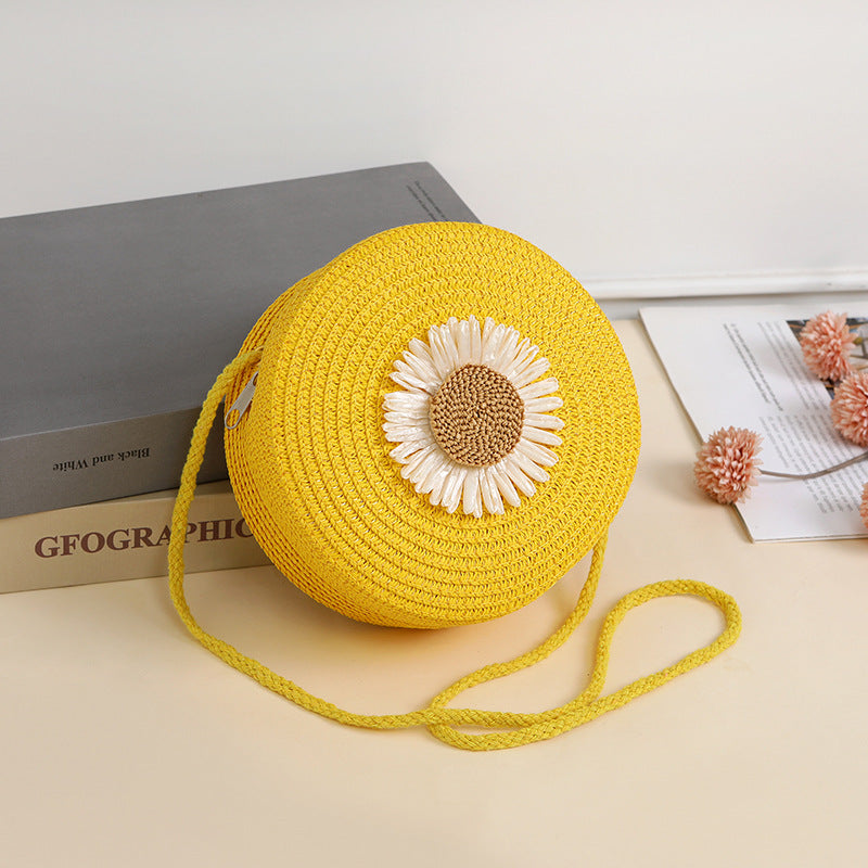 Raffia Woven Mobile Female Summer Beach Crossbody Bags