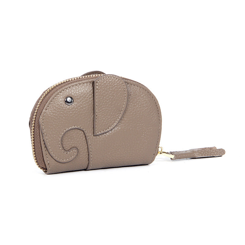 Double-sided Elephant Large Capacity Multiple Slots Cute Card Holder