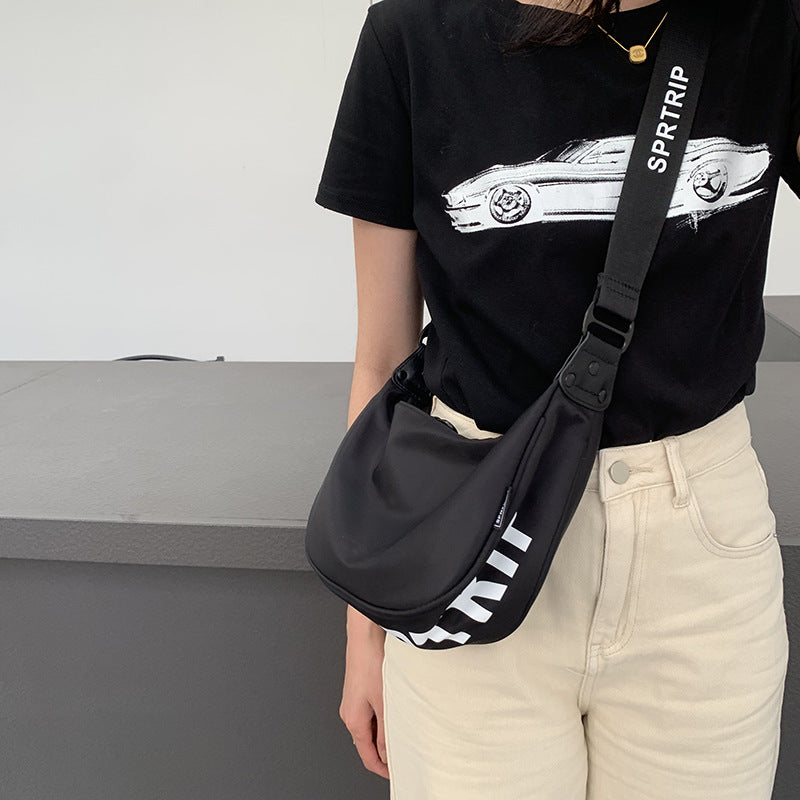 Women's Fashionable Style Simple Letter Large Capacity Crossbody Bags