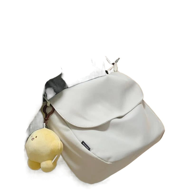 Style Simple Pure Color One Trendy Crossbody Bags