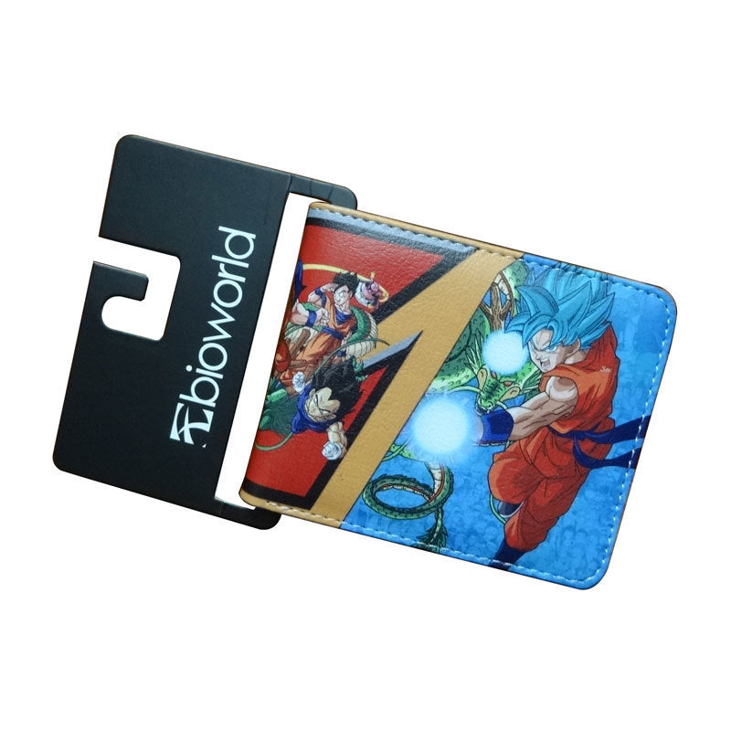 Dragon Ball Short Fold Super Leather Ladies Wallets