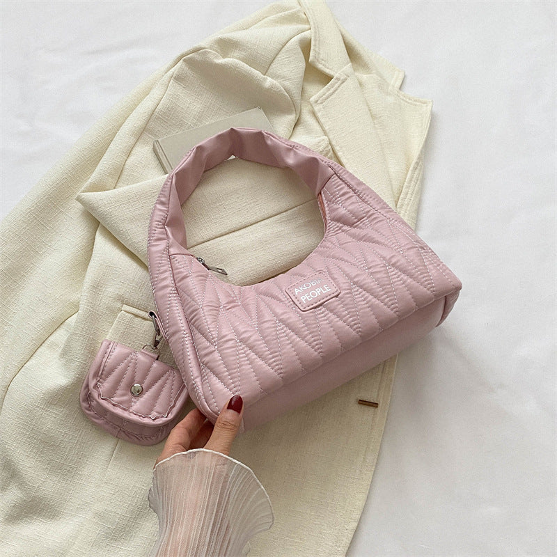 Female Summer Pure Color Trendy Underarm Bags