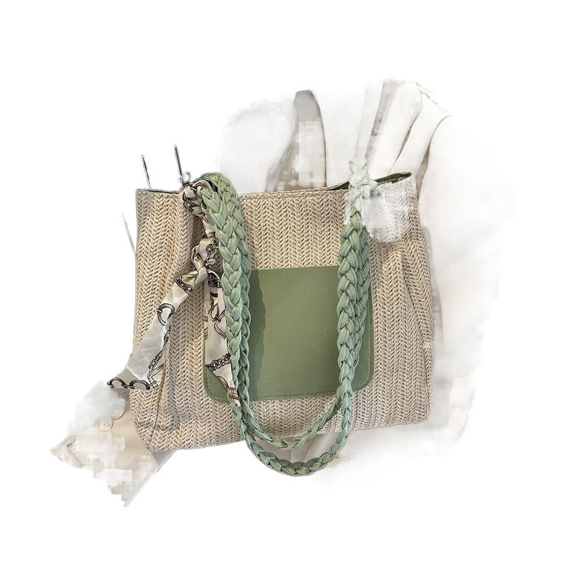 Women's Classy Unique Fashionable Woven Winter Shoulder Bags