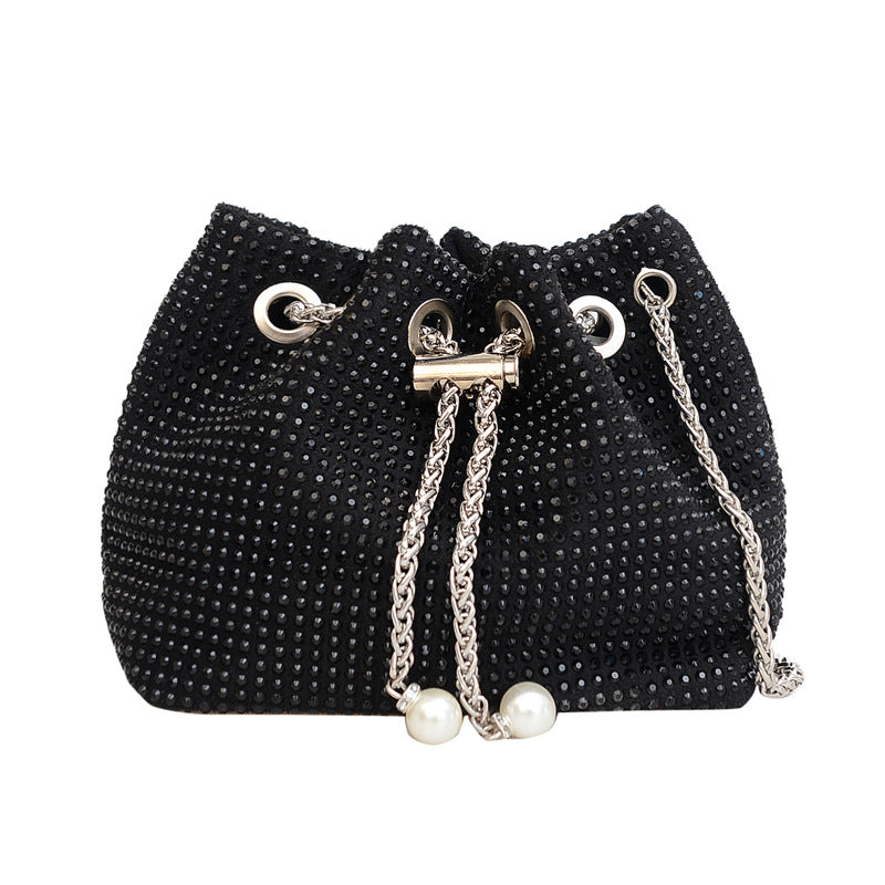 Women's Diamond Simple Stylish Large Capacity Rhinestone Shoulder Bags