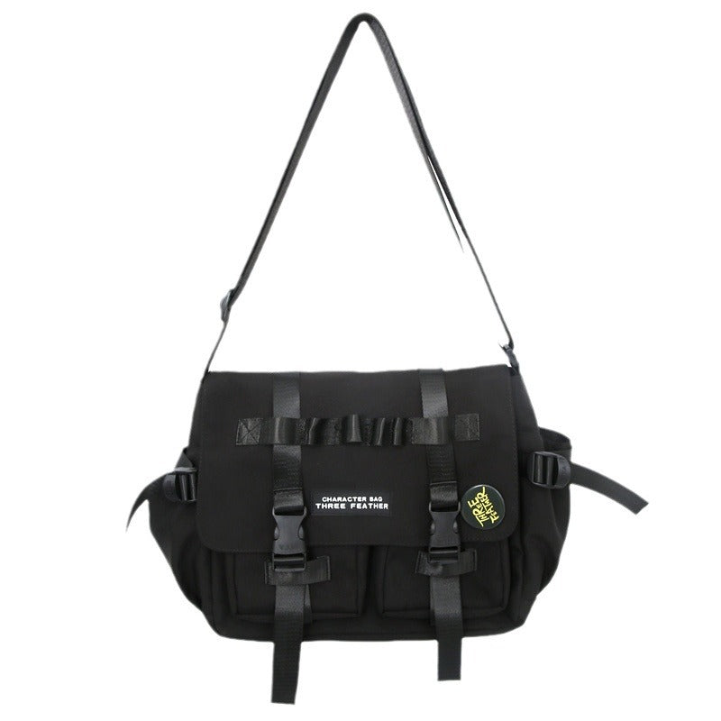 Women's & Men's & Trendy Campus Overalls Leisure Large Men's Messenger Bags