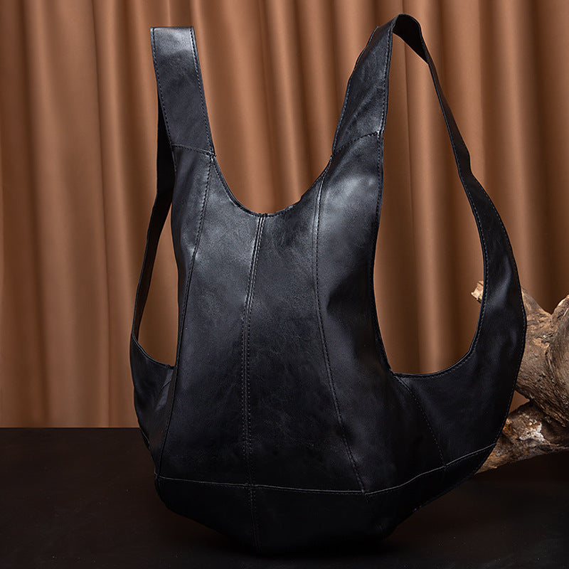 Women's & Men's & Retro Crazy Horse Soft Leather Backpacks
