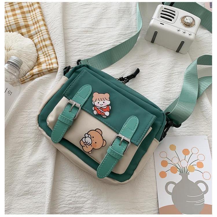 Elegant Wind Canvas Female Cute Fresh Crossbody Bags