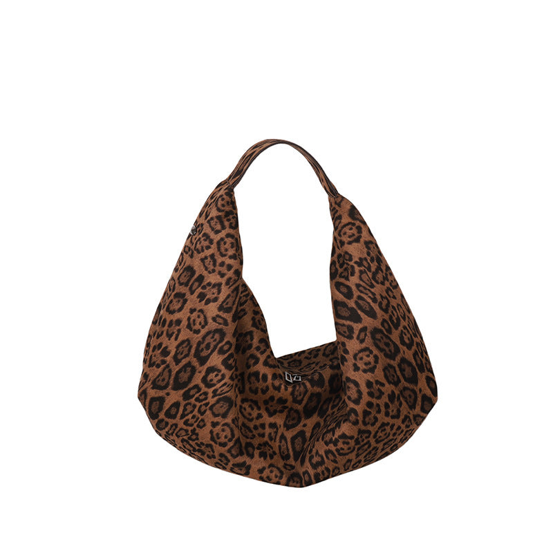 Vintage Leopard Print Design Simple Comfortable Shoulder Bags