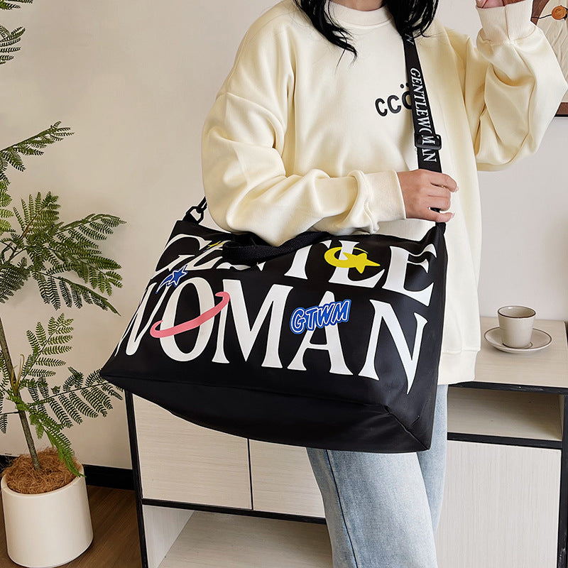 Large Capacity Workout Nylon Cloth Waterproof Shoulder Bags