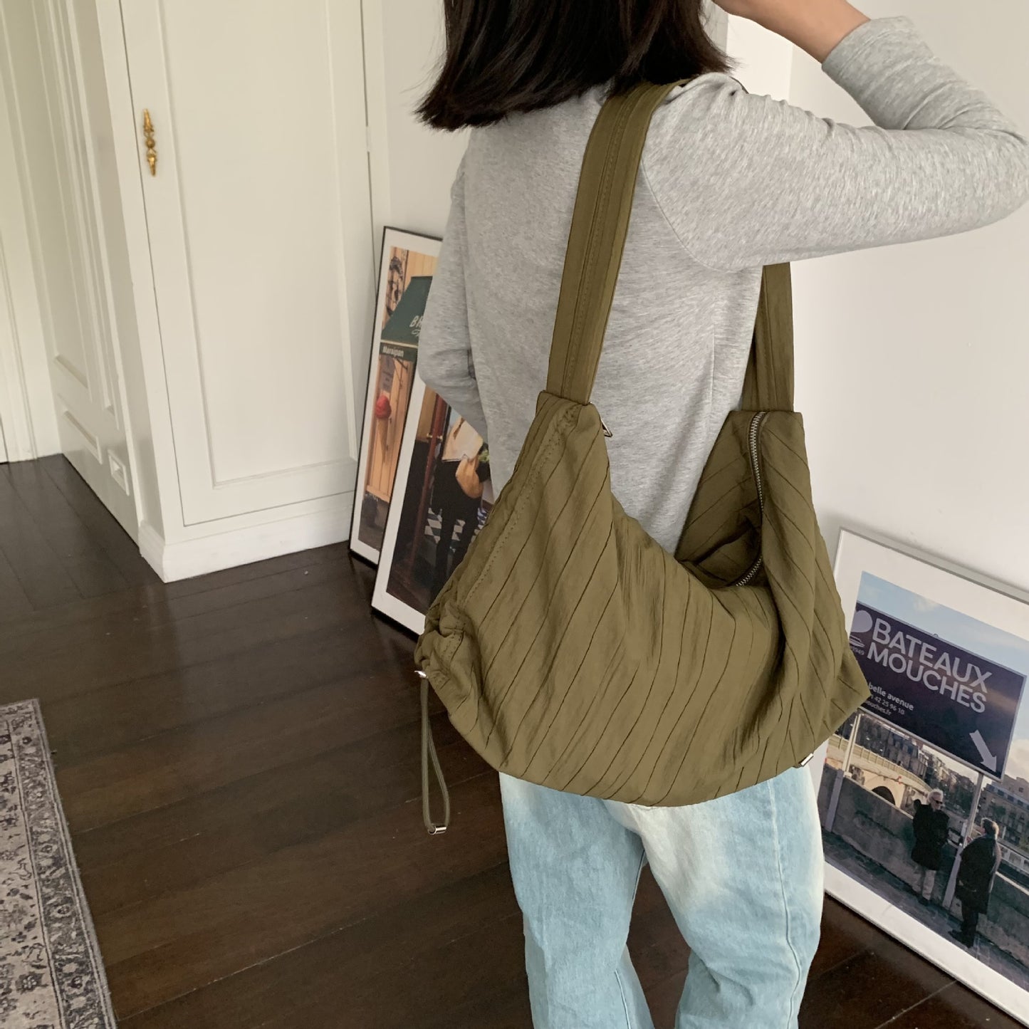 Women's Style Pleated Drawstring Unit Price Underarm Shoulder Bags