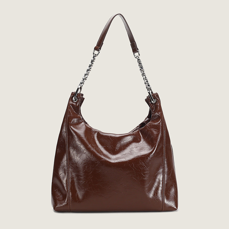 Women's Retro Large Capacity Underarm Korean Fashionable Shoulder Bags
