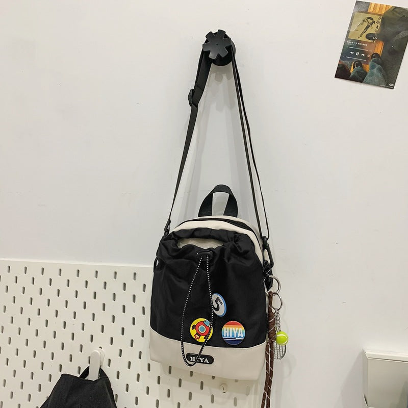 Women's Cycling Personalized Drawstring Kettle Trendy Walking Men's Messenger Bags
