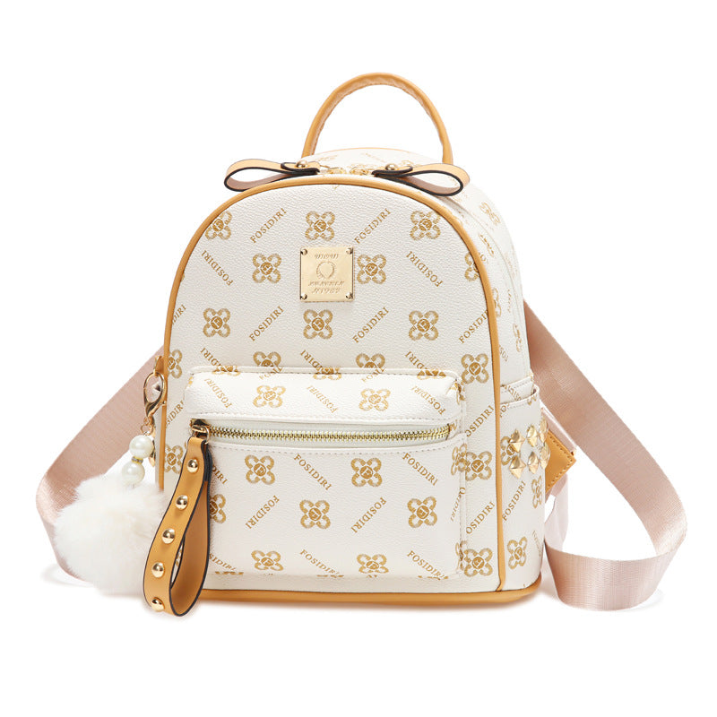 Vintage Jacquard Embroidered Leisure Versatile Large Backpacks