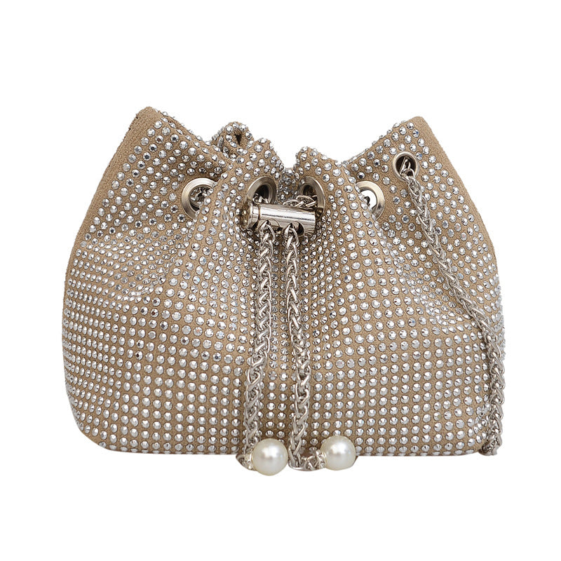 Women's Diamond Simple Stylish Large Capacity Rhinestone Shoulder Bags