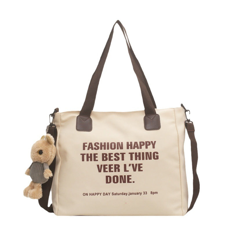 Women's Canvas For College Large Capacity Niche Tote Bags