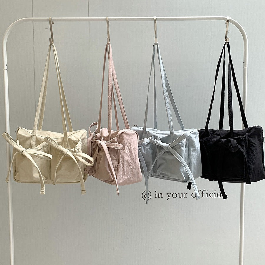 Women's Korean Style Nylon Large Capacity College Class Leisure Shoulder Bags