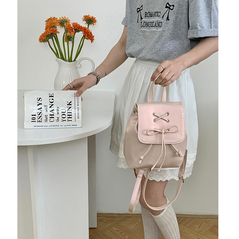 Women's Ballet Style Bow Trendy Cute Portable Shoulder Bags