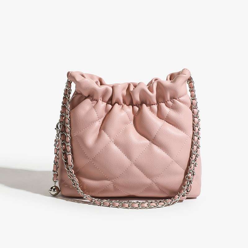 Niche High-grade Rhombus Garbage Style Chain Shoulder Bags