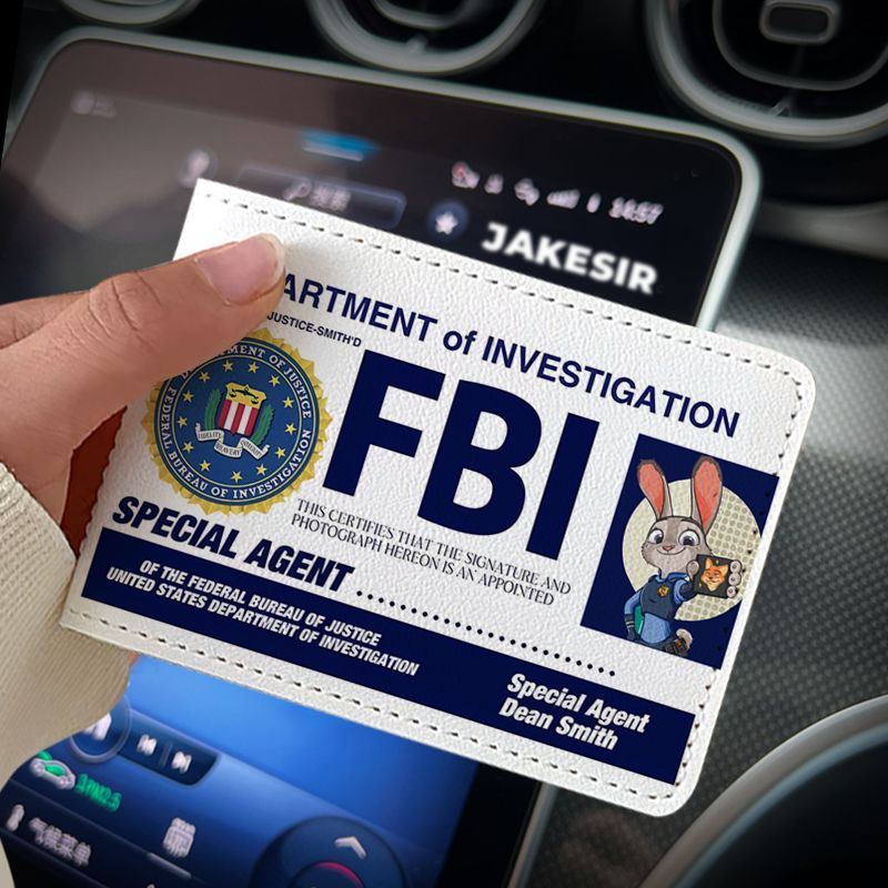 Funny Personality Driving License Protective Cover Leather Card Holder