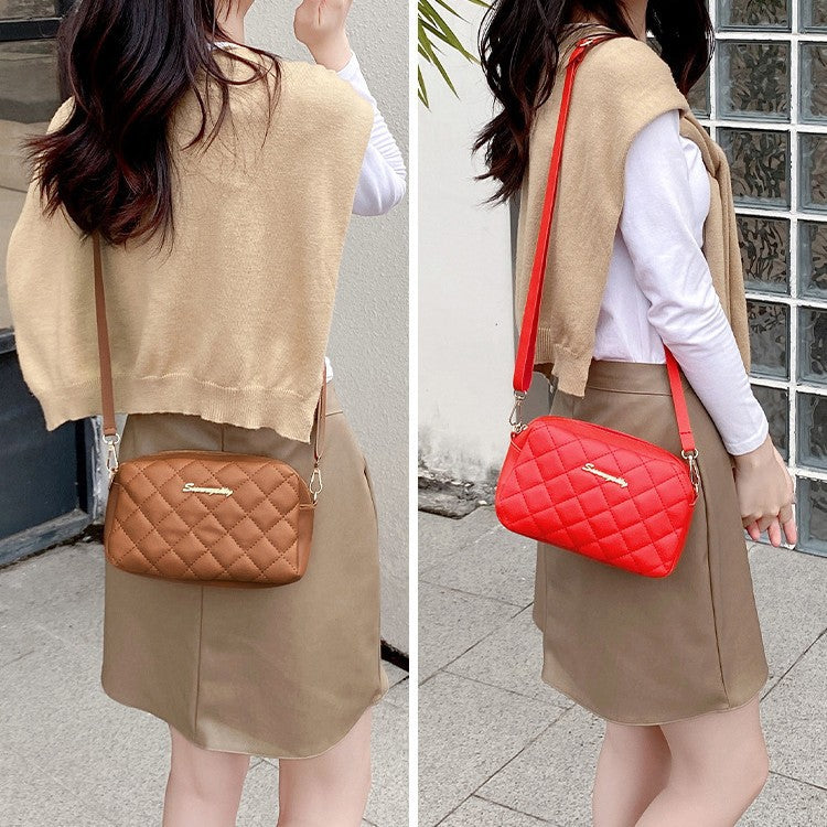 Women's Popular Embroidered Christmas Diamond Stylish Crossbody Bags
