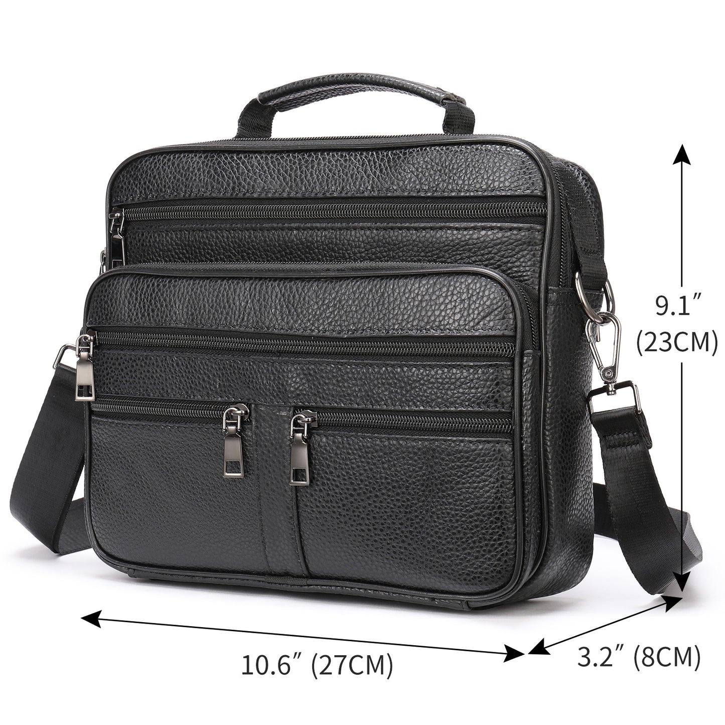 Men's Leather First Layer Cowhide Vintage Men's Messenger Bags