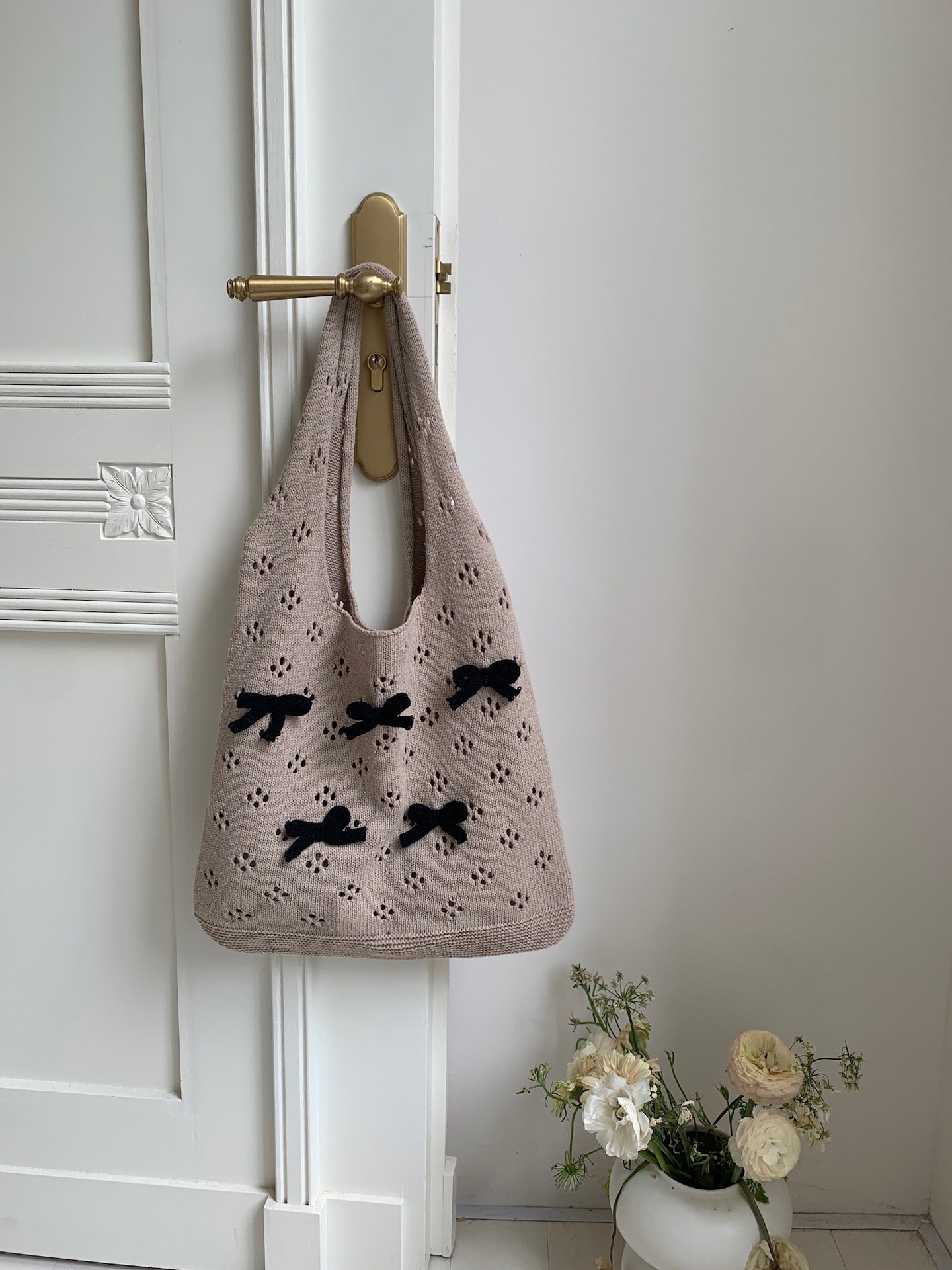 Women's Bow Summer Versatile Woven High Sense Shoulder Bags