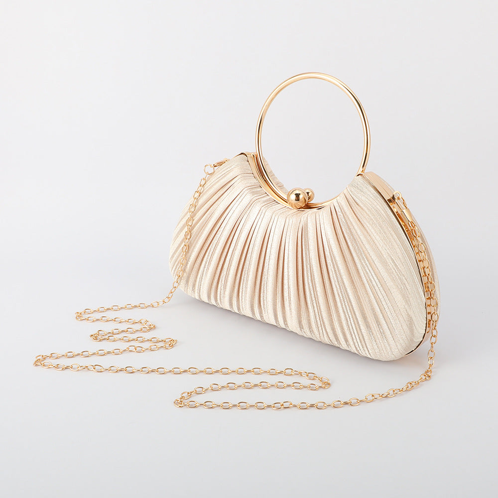 Women's & Men's Pleated Dinner Dress Clutch Retro National Evening Bags
