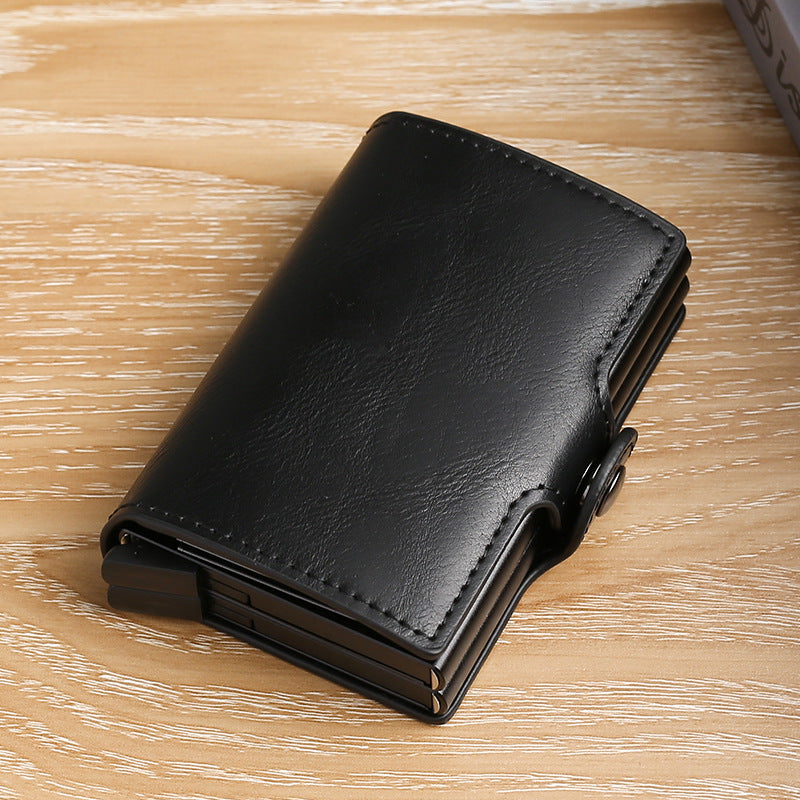 Automatic Pop-up Aluminum Alloy Credit Multiple Slots Card Holder