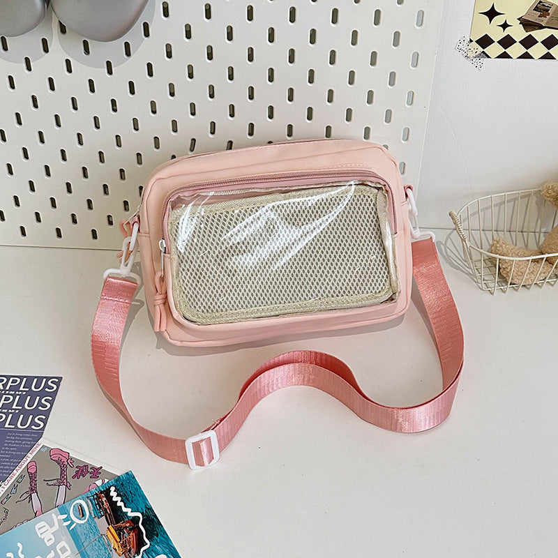 Style Two-dimensional Fresh Doll Cartoon Trendy Crossbody Bags
