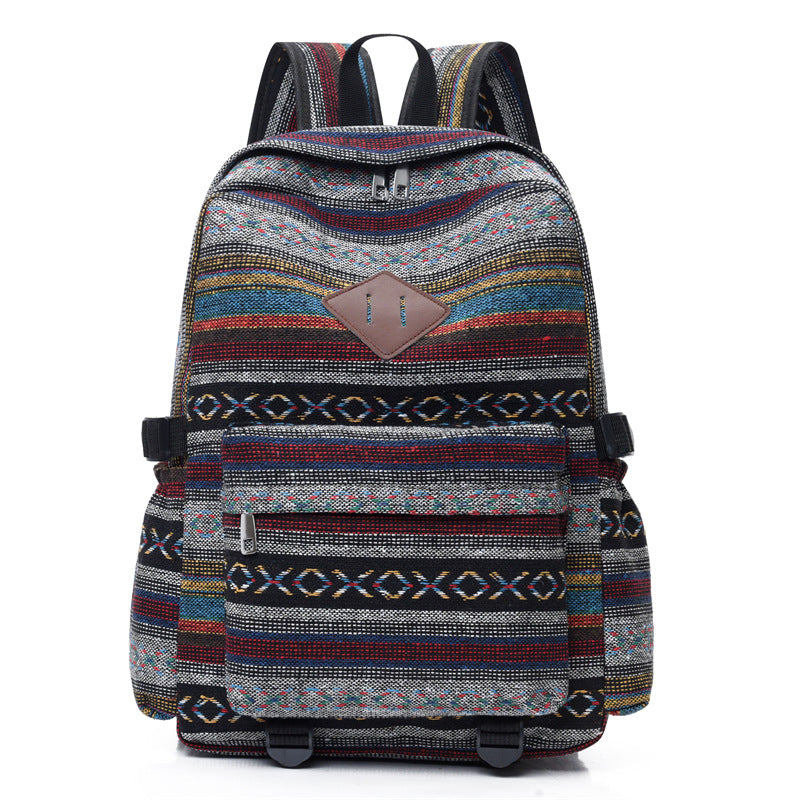 Women's Cotton Linen Fabric Ethnic Style Large Bags