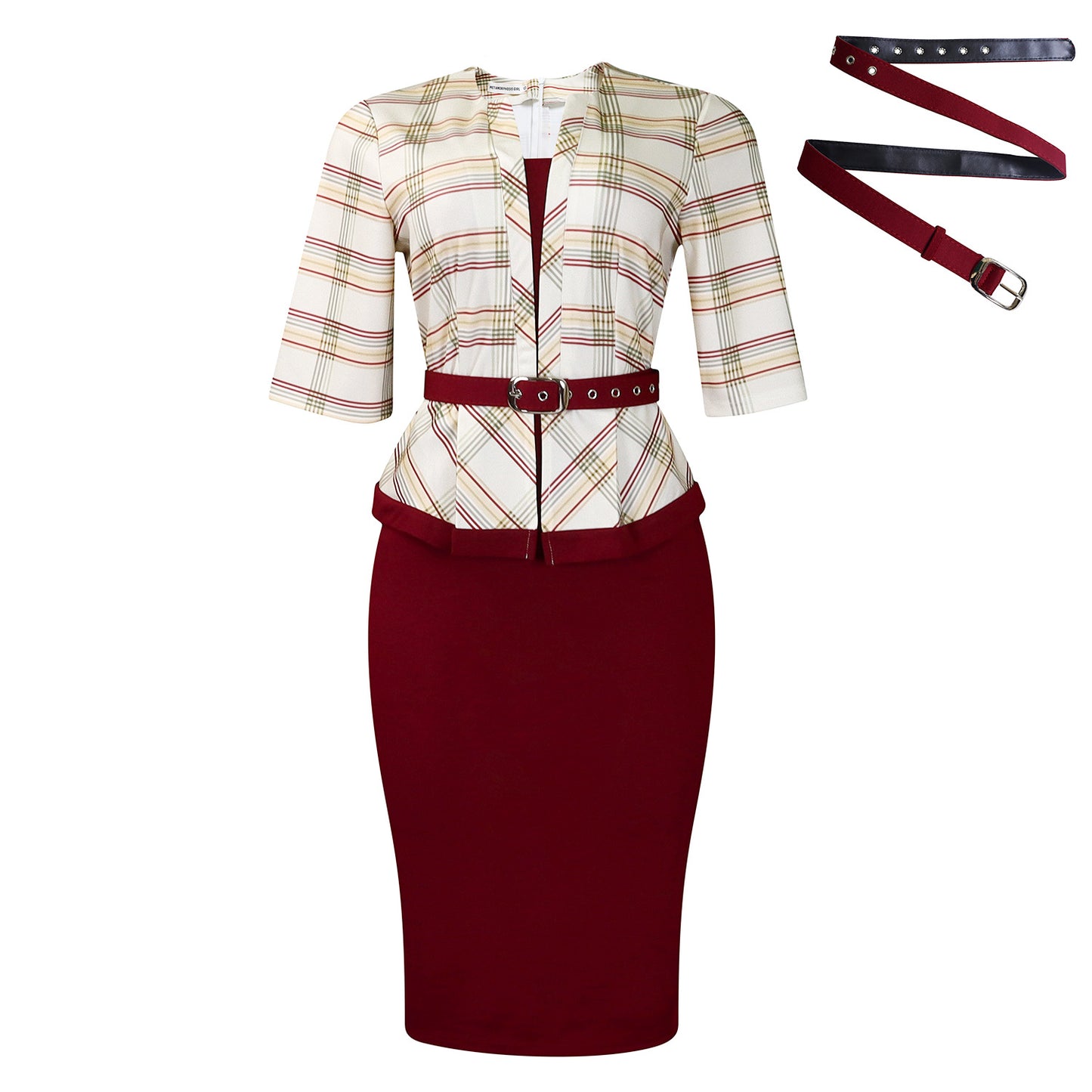 Women's Fashion Elegant Stitching Sheath Pencil African Dress