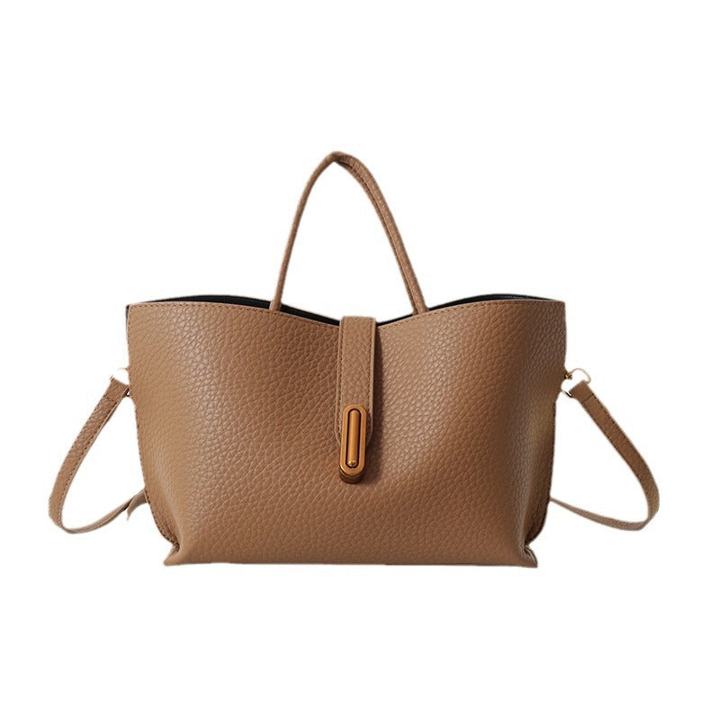 Women's Retro Portable Summer Commuter Solid Color Shoulder Bags