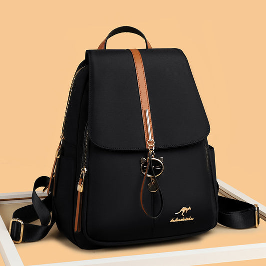 Women's Elegant Korean Fashion Trendy Large Capacity Real Backpacks