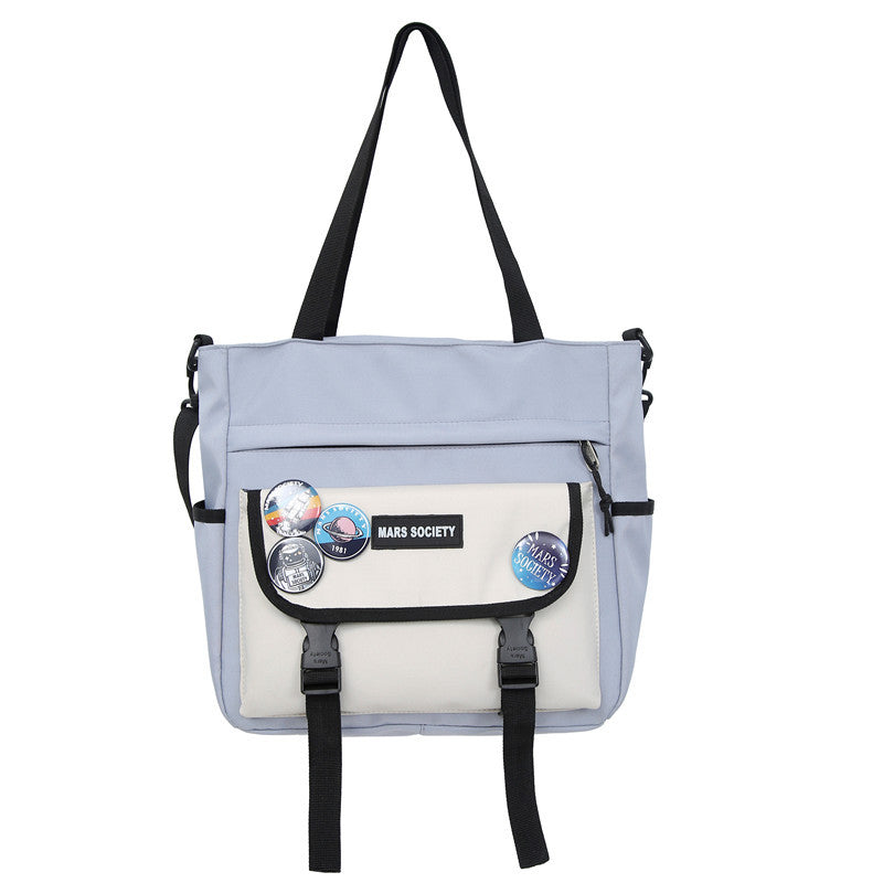 Women's & Men's & Cram Style Couple Color Matching Fashion Korean Crossbody Bags