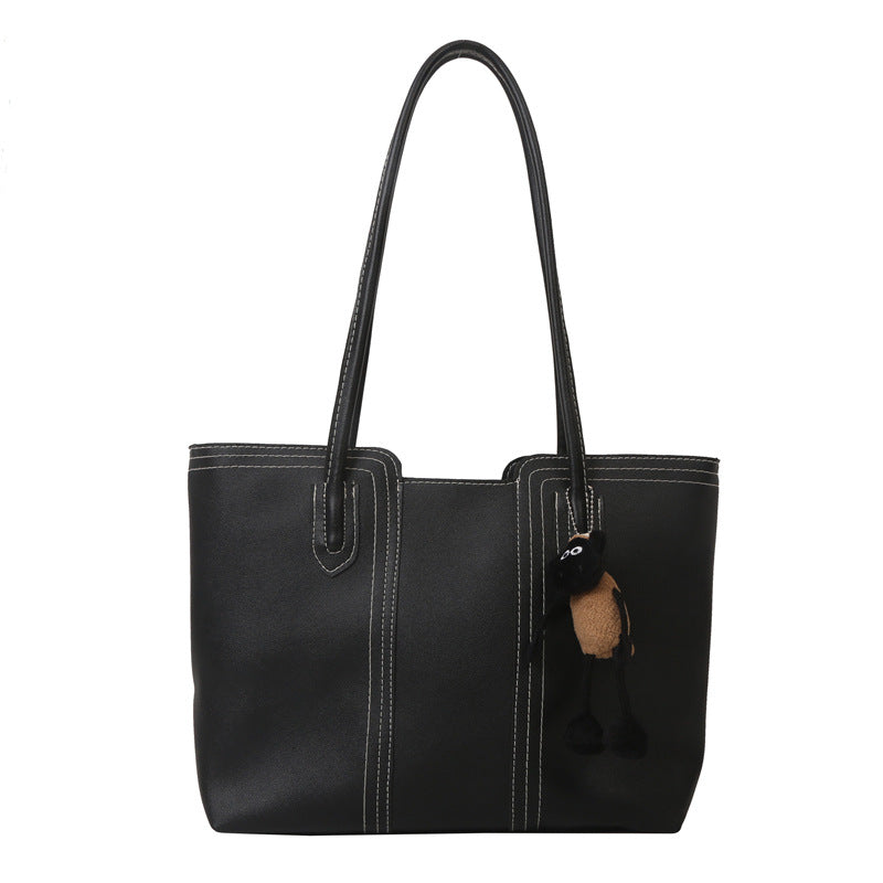 Women's Large Capacity Fashion Commuter Textured Versatile Bucket Bags