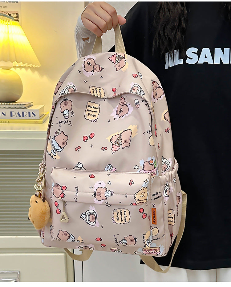 Female Style Large Capacity Leisure Cute Middle School Students' Schoolbags