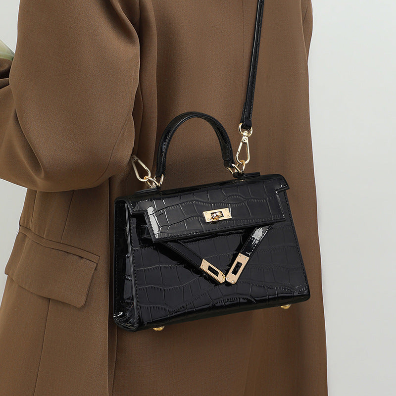 Women's Light Luxury Minority Genuine Leather Crocodile Crossbody Bags