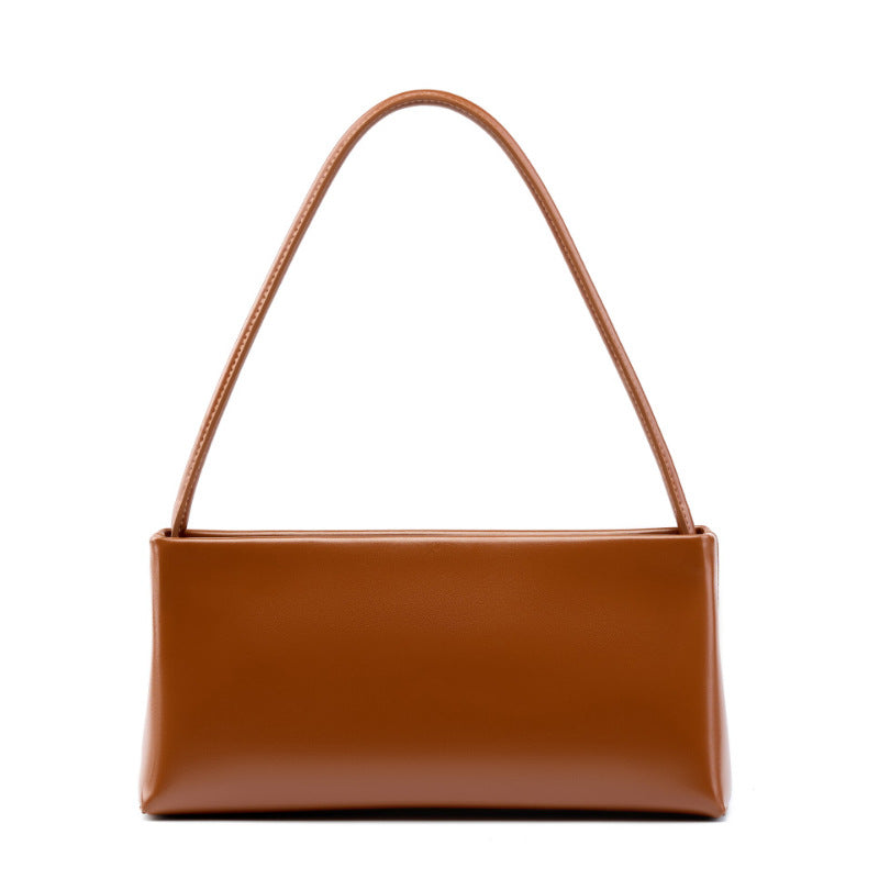 Women's French Stick Underarm Leather Design Red Crossbody Bags