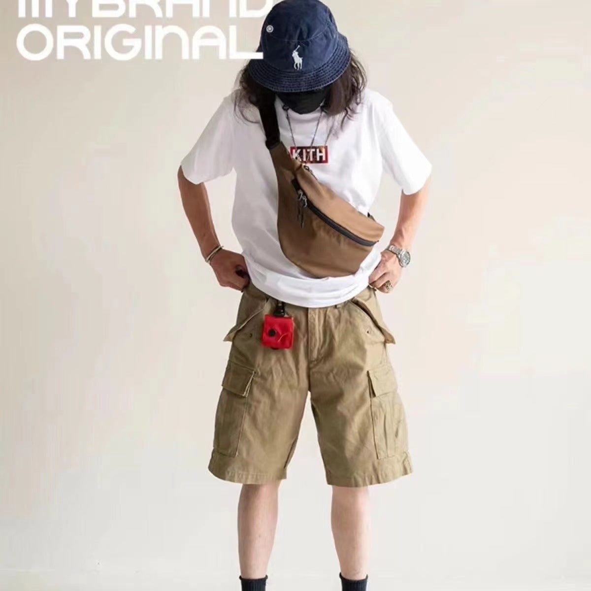 Women's Mini Earphone Halter Hanging Ornament Men's Messenger Bags