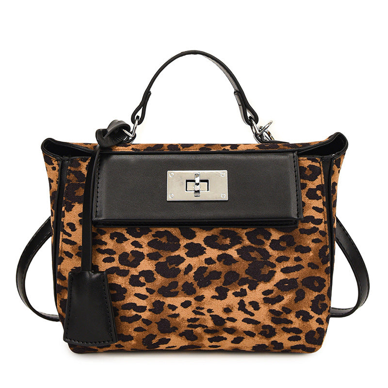 Korean Style Leopard Print Kelly Retro Crossbody Bags