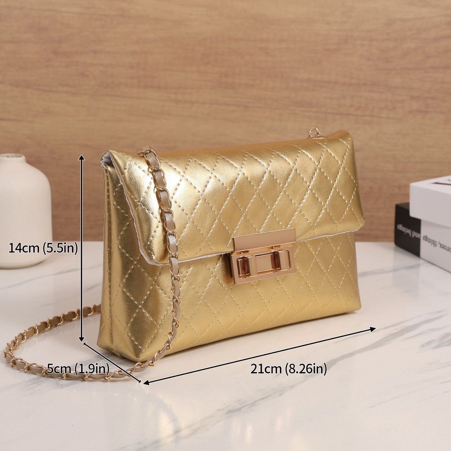 Women's Embroidered Fashion Pouch Korean Style Chain Crossbody Bags