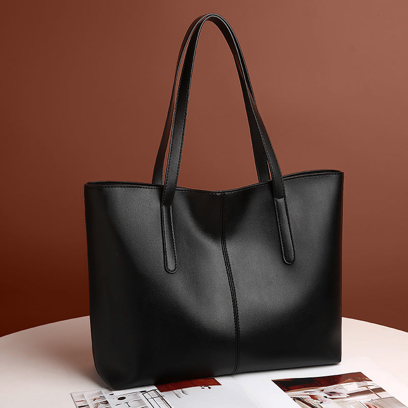 Women's Korean Style Fashionable Large Capacity Simple Shoulder Bags