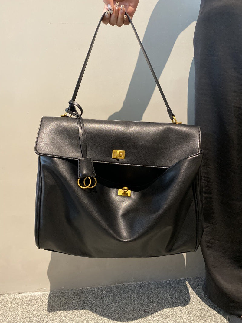 Women's Kelly Smooth Calfskin Portable Underarm Commuter Crossbody Bags